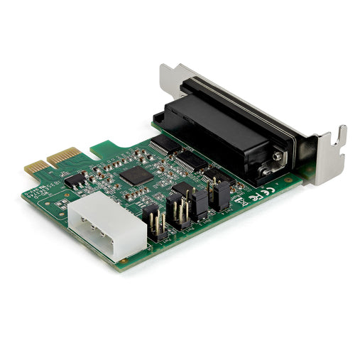 StarTech.com 4-port PCI Express RS232 Serial Adapter Card - PCIe RS232 Serial Host Controller Card - PCIe to Serial DB9 - 16950 UART - Low Profile Expansion Card - Windows/Linux StarTech.com 4-port PCI Express RS232 Serial Adapter Card - PCIe RS232 Serial Host Controller Card - PCIe to Serial DB9 - 16950 UART - Low Profile Expansion Card - Windows/Linux